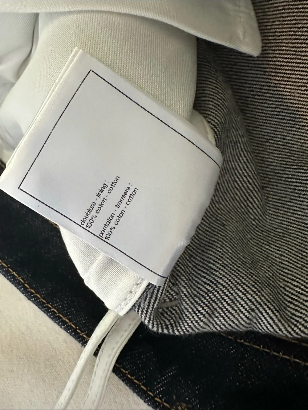 Chanel 26b Blazy Dark Blue Denim large CC Logo Cargo Jeans Size 36